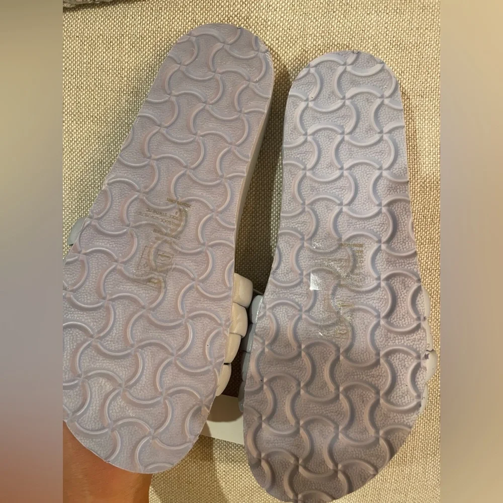 NWT baby blue J Crew slides size 9 - Picture 3 of 4